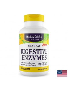 Храносмилателни ензими комплекс – Комфортно храносмилане и по-малко подуване след хранене, 1200 mg, 90 веган капсули