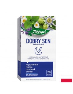 Чай за спокоен сън – Билков чай с маточина, лайка и пасифлора, 20 филтърни пакетчета - Хмел