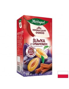 Чай Слива и Канела, 20 филтърни пакетчета - Билкови  чайове