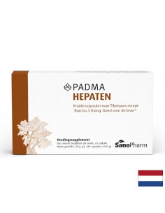 Padma Hepaten – Детоксикация и подкрепа за черния дроб, тибетска билкова формула, 40 капсули