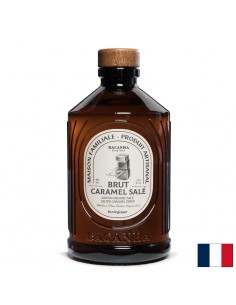 Сироп с вкус на солен карамел – Френски сироп за кафе, десерти и фрапе, Bacanha Brut Caramel Salé, 400 ml - Билкови сиропи