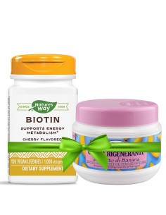 Биотин - Коса, кожа и нокти, клетъчна енергия, 1000 mcg x 100 таблетки за смучене 2