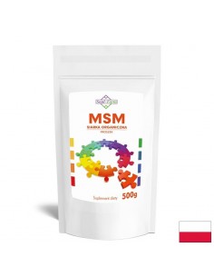 МСМ (метилсулфонилметан) – Здрави стави и еластични сухожилия, 1000 mg, 500 g прах