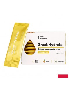 Great Hydrate – Електролитен баланс и бърза хидратация, 10 сашета - Сашета