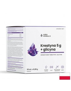 Креатин 5000 mg + Глицин 3000 mg – Сила, издръжливост и мускулно възстановяване, 30 сашета - Отпадналост и умора