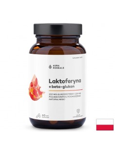 Бета-глюкан 120 mg + Лактоферин 100 mg + Витамин C 40 mg – Силен имунитет и защита срещу бактерии и вируси, 60 капсули