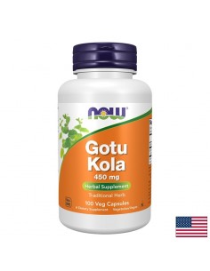 Готу Кола 450 mg – Кръвообращение и студени крайници, 100 веган капсули - Вегетарианци/Вегани