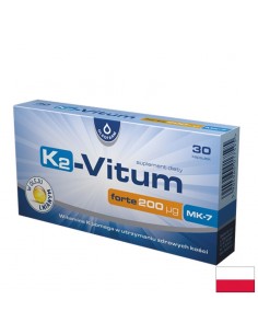 Витамин K2 200 µg + Ленено масло – Сърдечно-съдова система, 30 капсули