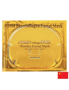 Маска за лице с колаген и злато – За хидратация и анти-ейдж грижа, 1 брой, 17 x 21 см