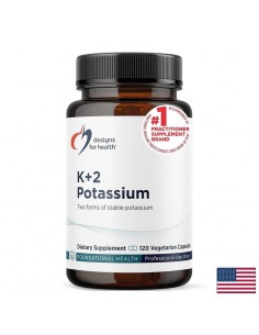 Калий (бикарбонат и глицинат) – Нормално кръвно налягане и сърдечен ритъм, 300 mg, 120 капсули - Калий