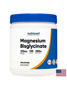 Магнезий бисглицинат – При безсъние и нервно напрежение, 210 mg, 250 g, 135 дози, прах