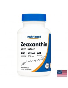 Лутеин 20 mg + Зеаксантин 4 mg – Добро зрение и защита от синя светлина, 60 софтгел капсули