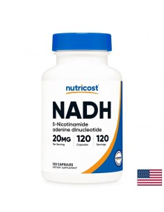 NADH (β-никотинамид аденин динуклеотид) – Фокус и умствена енергия, 20 mg, 120 капсули - Отпадналост и умора