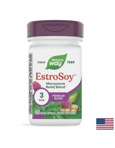 Соеви изофлавони и билкови екстракти - премиум формула - При менопауза, 60 капсули - Естрогенна доминантност