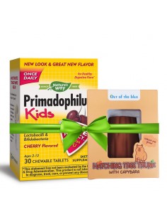 Пробиотик Примадофилус Кидс – за деца (2-12 г.), 3 млрд. активни пробиотици, 30 дъвчащи таблетки с вкус на череша 2 - Детско здраве