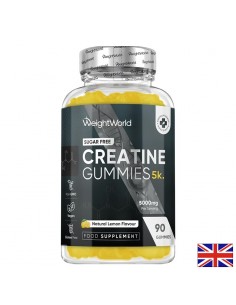 Креатин (монохидрат) – Мускулна сила и бързо възстановяване, 1666 mg, 90 желирани таблетки, вкус лимон
