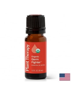 Germ Fighter Organic етерични масла – Антибактериално действие, 10 ml етерично масло - Коса, кожа, нокти