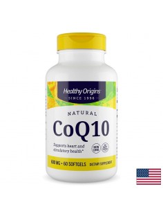 Коензим Q10 – Сърдечно-съдово здраве и клетъчна енергия, 600 mg, 60 софтгел капсули