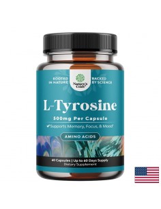 L-тирозин – Памет, фокус и устойчивост на стрес, 500 mg, 60 капсули
