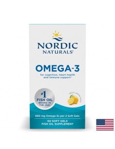 Омега-3 (EPA + DHA) – Холестерол, концентрация и настроение, 345 mg, 60 софтгел капсули