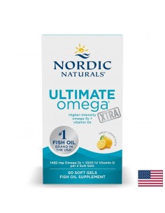 Ултимат Омега Xtra + витамин D3 1000 IU – Сърце, кости и имунитет, 740 mg, 60 софтгел капсули