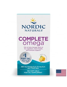 Complete Омега 3, 6 и 9 + масло от пореч – Кожа, стави и хормонален баланс, 282 mg, 180 софтгел капсули