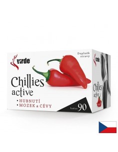 Chillies Active с гарциния камбоджа 1251 mg, зелен чай 282 mg и лют червен пипер 150 mg – За отслабване, 90 таблетки - Потискане на апетит