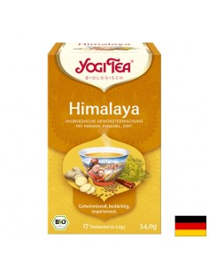 Yogi Tea Himalaya Chai – аюрведичен чай с джинджифил, резене и канела, БИО, 17 филтърни пакетчета - Джинджифил