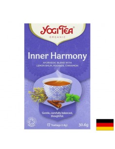 Yogi Tea Inner Harmony – аюрведичен чай с маточина, ройбос и лавандула, БИО, 17 филтърни пакетчета - Лайка