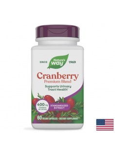 Червена боровинка CranRx 400 mg + Витамин C 30 mg – При повтарящи се уринарни инфекции, 60 веган капсули