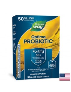 Fortify Optima 50+ – 50 млрд. активни пробиотици, 7 щама за хора над 50 г., 30 V-капсули