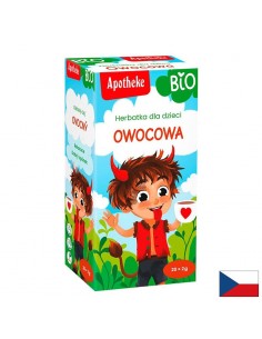 Плодов чай за деца (шипка, касис, ябълка, бъз), 20 филтърни пакетчета
