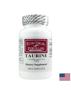 L-Таурин – Сърце, електролитен баланс и нервна система, 500 mg, 100 капсули - Нервна система