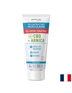 Затоплящ гел-крем със CBD и арника за отпускане на мускулите, 75 ml