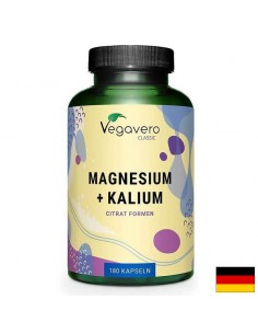 Magnesium + Kalium / Магнезий + Калий, 180 капсули, 100% Vegan - Магнезий