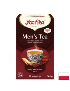 Аюрведичен чай Men’s Tea с джинджифил, женшен и куркума, БИО, 17 пакетчета - Аюрведа