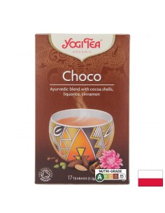 Аюрведичен чай Choco с какаови черупки, канела и кардамон, БИО, 17 пакетчета - Билкови  чайове