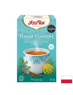 Аюрведичен чай Throat Comfort с копър, мащерка и лопен, БИО, 17 пакетчета