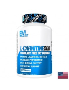 L-Carnitine 500 – L-карнитин (L-тартарат), 500 mg, 120 капсули