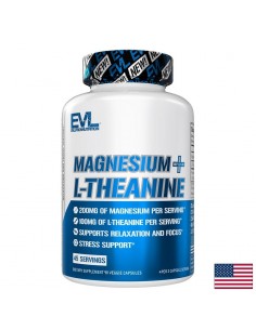 Magnesium + L-Theanine – Магнезий (цитрат) 100 mg с L-теанин 50 mg - Нервна система и умора, 90 капсули