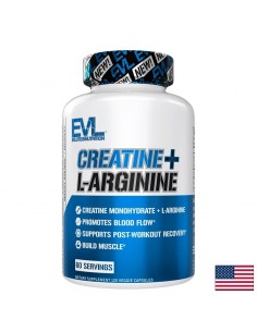Creatine + L-arginine – Креатин монохидрат 250 mg с L-аргинин 250 mg, 120 капсули