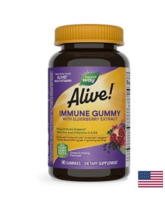 Имунна защита Алайв - Alive! Immune Gummies, 90 желирани таблетки - Витамини и минерали