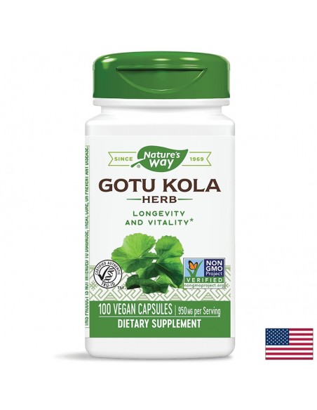 Готу Кола (билка) 475 mg x 100 капсули Nature’s Way - 1