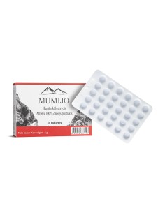 Мумио (шилажит) – Чист екстракт от Киргизстан, 200 mg, 30 таблетки