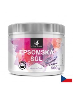 Епсомска сол за вана с лавандула, 500 g - Козметика