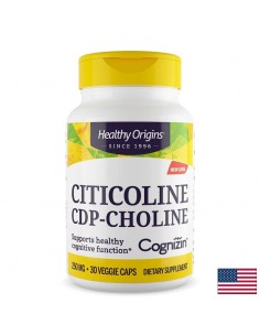 Цитиколин Cognizin® (CDP-холин), 250 mg, 30 растителни капсули