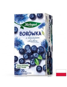 Плодово-билков чай с боровинки и синя метличина, 20 филтърни пакетчета х 2,3 g