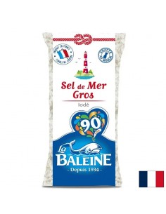 Едра йодирана морска сол La Baleine, 1 kg