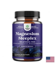 Магнезий 81 mg от Magtein® L-треонат с L-теанин, маточина и апигенин – За нервната система, 90 капсули
