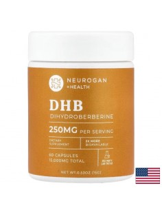 Дихидроберберин (DHB) – Редуцирана форма на берберин, 250 mg, 60 капсули